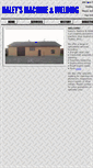 Mobile Screenshot of haleysmachineandwelding.com